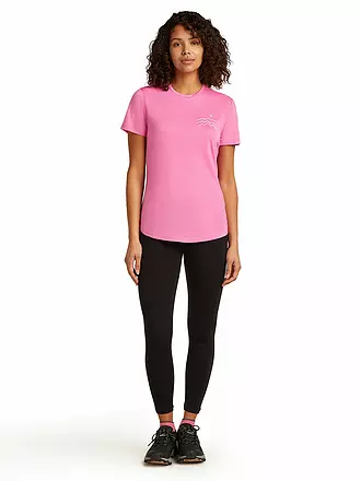 ICEBREAKER | T-shirt de sport pour femmes Across 125 Cool | rosa
